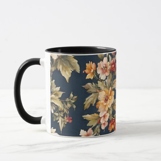 Italienisch Exquisite Schönes Blumenmuster Tasse (Links)