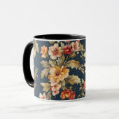Italienisch Exquisite Schönes Blumenmuster Tasse (Vorderseite Links)