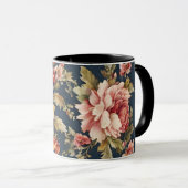 Italienisch Exquisite Schönes Blumenmuster Tasse (VorderseiteRechts)