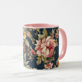 Italienisch Exquisite Schönes Blumenmuster Tasse