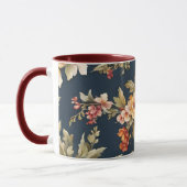 Italienisch Exquisite Schönes Blumenmuster Tasse (Links)