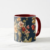 Italienisch Exquisite Schönes Blumenmuster Tasse (VorderseiteRechts)