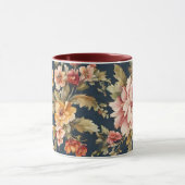 Italienisch Exquisite Schönes Blumenmuster Tasse (Zentrum)