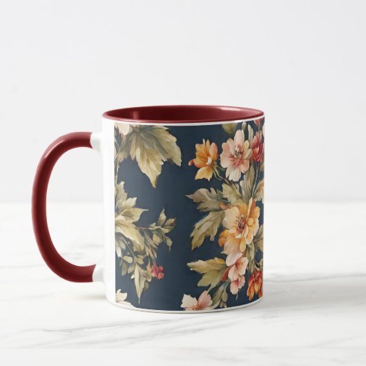 Italienisch Exquisite Schönes Blumenmuster Tasse (Links)