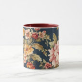 Italienisch Exquisite Schönes Blumenmuster Tasse (Zentrum)