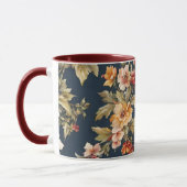 Italienisch Exquisite Schönes Blumenmuster Tasse (Links)
