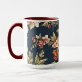 Italienisch Exquisite Schönes Blumenmuster Tasse (Links)