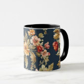Italienisch Exquisite Schönes Blumenmuster Tasse (VorderseiteRechts)
