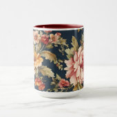 Italienisch Exquisite Schönes Blumenmuster Tasse (Zentrum)