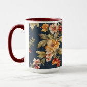 Italienisch Exquisite Schönes Blumenmuster Tasse (Links)