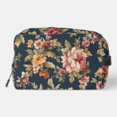 Italienisch Exquisite Schönes Blumenmuster Waschbeutel (Rückseite)