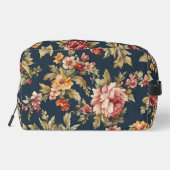 Italienisch Exquisite Schönes Blumenmuster Waschbeutel (Rückseite)