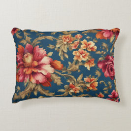 Italienisch Exquisite Vintag Grande Blume Dekokissen