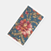 Italienisch Exquisite Vintag Grande Blume Serviette (Ecke)