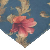 Italienisch Exquisite Vintag Grande Blume Tischdecke (Schrägansicht)