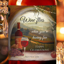 Italienisch Fine Art Tuscan Weinkultur und Erde Weinetikett