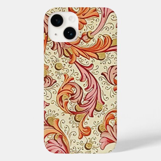 Italienisch Florentiner Schnörkel Muster Case-Mate iPhone Hülle (Rückseite)