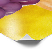 Italienisch Fruchtküche Print | Wasserfarbenzitrus Fotodruck (Ecke)