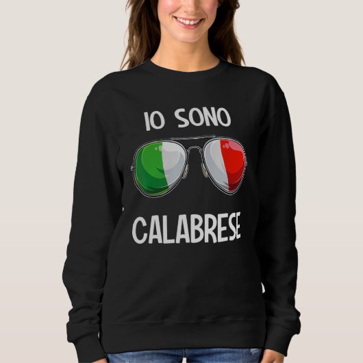 Italienisch Funny Italy Slang Italia Pun Io Sono C Sweatshirt (Vorderseite)