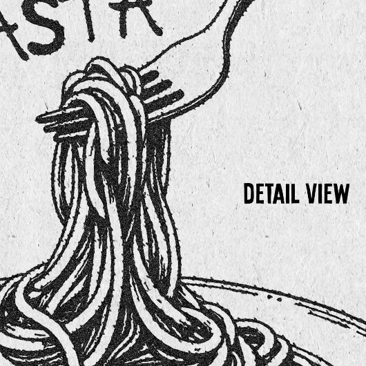 Italienisch geben Sie mir mehr Pasta Trendy Retro Poster