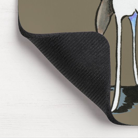 Italienisch Greyhound Antonio Mousepad (Ecke)