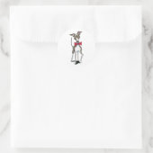 Italienisch Greyhound Antonio Runder Aufkleber (Tasche)