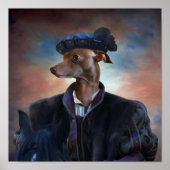 Italienisch Greyhound Canvas Print Poster (Vorne)