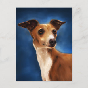 Italienisch Greyhound Dog Art - Magnifico Postkarte
