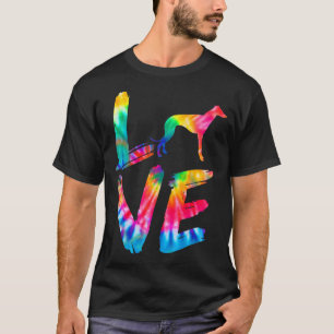 Italienisch Greyhound Gefärbte Krawatte Liebe Dog T-Shirt