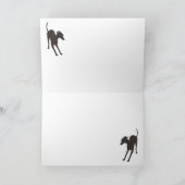 Italienisch Greyhound Holiday Feiertagskarte (Innenseite)