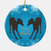Italienisch Greyhound Keramik Ornament (Hinten)