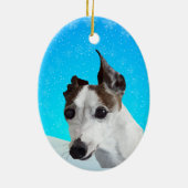 Italienisch Greyhound Keramik Ornament (Hinten)