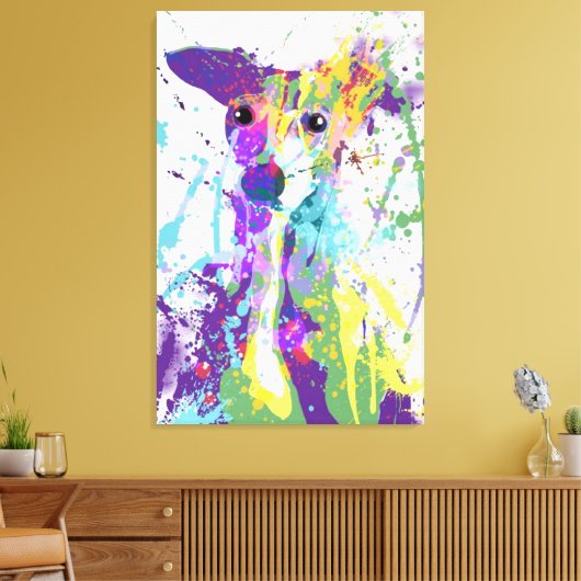 Italienisch Greyhound Leinwanddruck (Insitu (Wohnzimmer))