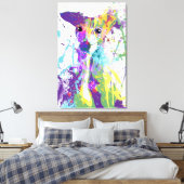 Italienisch Greyhound Leinwanddruck (Insitu (Schlafzimmer))