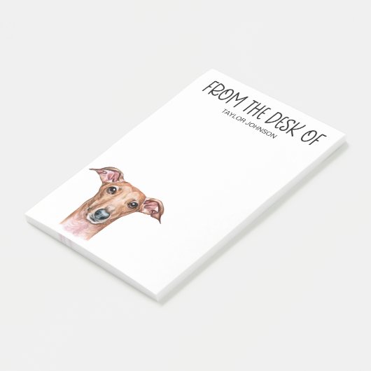 Italienisch Greyhound Lover Post-it Klebezettel (angewinkelt)