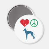 Italienisch Greyhound Magnet (Vorderseite/Rückseite)