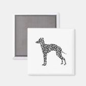 Italienisch Greyhound Magnet (Vorderseite/Rückseite)
