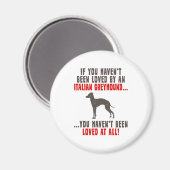 Italienisch Greyhound Magnet (Vorderseite/Rückseite)
