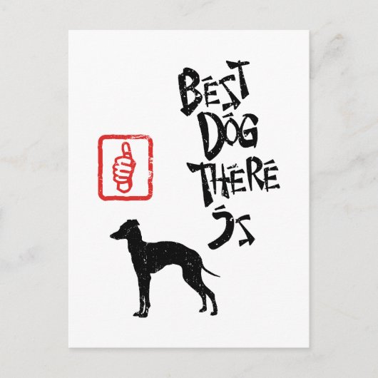 Italienisch Greyhound Postkarte (Vorderseite)