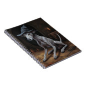 Italienisch Greyhound Pumpkins Halloween Beängstig Notizblock (Rechte Seite)