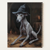 Italienisch Greyhound Pumpkins Halloween Beängstig Planer (Rückseite)
