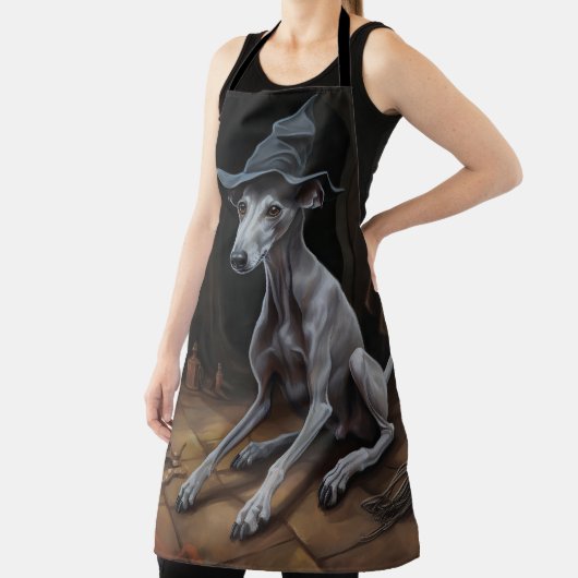 Italienisch Greyhound Pumpkins Halloween Beängstig Schürze (InSitu)