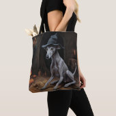 Italienisch Greyhound Pumpkins Halloween Beängstig Tasche (Von Nahem)