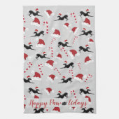 Italienisch Greyhound Weihnachtsküche Handtuch (Vertikal)