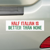 Italienisch halb autoaufkleber (Auf Auto)