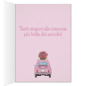 Italienisch Happy Mother’s Day Fiat 500 (Innen (Rechts))