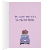 Italienisch Happy Mother’s Day Fiat 500 (Innen (Rechts))