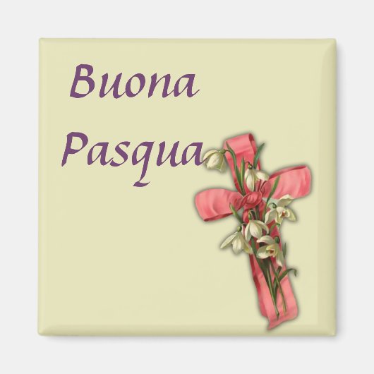 Italienisch Happy Oaster - Buona Pasqua Magnet (Vorne)