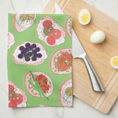 Italienisch Hors d'oeuvres | Muster Geschirrtuch (Viertel Falte)