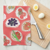 Italienisch Hors d'oeuvres | Muster Geschirrtuch (Viertel Falte)